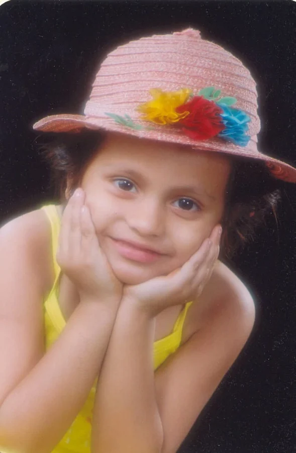 Aakriti as a child